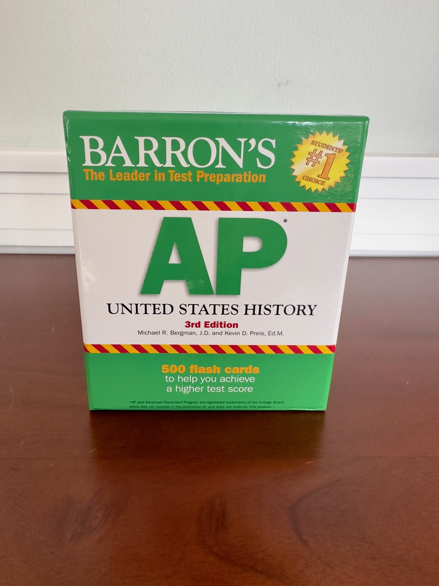 Barron's AP United States History 500 Flash Cards College Prep